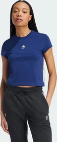 adidas Essentials Slim T-Shirt kurzarm dark blue (Damen)