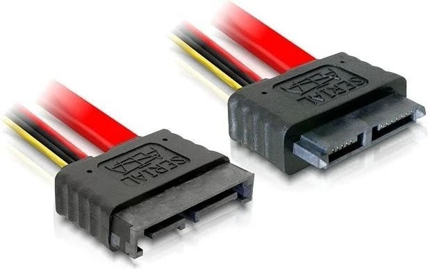 DeLOCK Kabelverlängerung Slim SATA 13-Pin Stecker auf Slim SATA 13-Pin Buchse, 0.30m