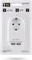 Entac Steckdosenadapter mit 2x USB-A, 1-fach, White Vorschaubild