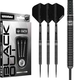 Winmau Blackout Steeltip Dartpfeil Set 28g
