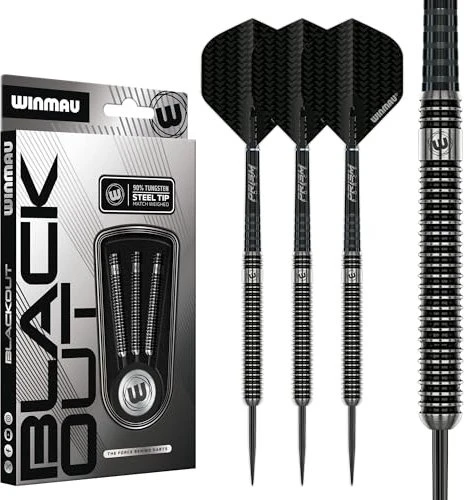 Winmau Blackout Steeltip Dartpfeil Set