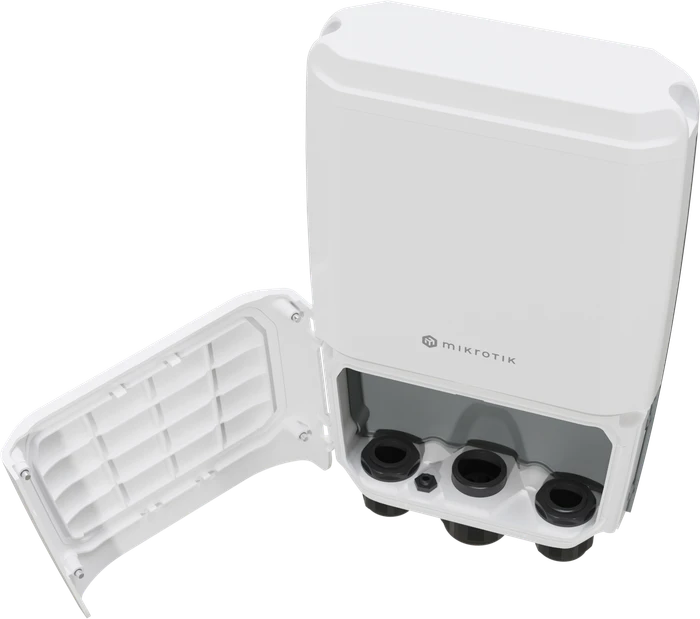 MikroTik FiberBox Plus, Cloud Router Switch CRS305, Outdoor 10G Smart Switch, 4x SFP+, 1x RJ-45, PoE+ PD