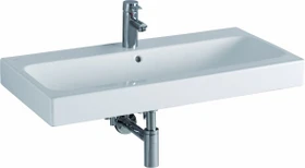 Geberit iCon Waschtisch 90cm, Hahnloch mittig, weiß/KeraTect