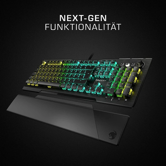 Roccat Vulcan Pro, LEDs RGB, schwarz, Titan Optical Linear, USB, DE