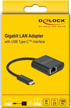 DeLOCK RJ-45 LAN-Adapter, USB-C 3.0 [Stecker]