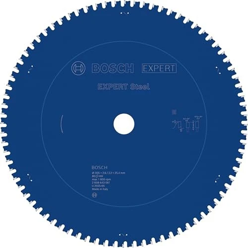 Bosch Professional Expert for Steel Kreissägeblatt 80Z, 305x2.2x25.4mm, 1 Stück
