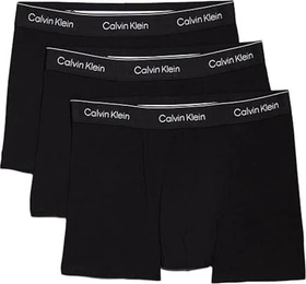 Calvin Klein 3 Pack Low Rise Trunks Icon Cotton Stretch Boxer Briefs black w dtm wb (Herren)