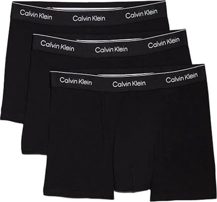 Calvin Klein 3 Pack Low Rise Trunks Icon Cotton Stretch Boxer Briefs black w dtm wb (Herren)