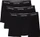 Calvin Klein 3 Pack Low Rise Trunks Icon Cotton Stretch Boxer Briefs black w dtm wb (Herren) (LV00NB4389TM6)