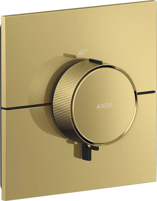 Hansgrohe Axor ShowerSelect ID eckig Thermostat polished gold optic