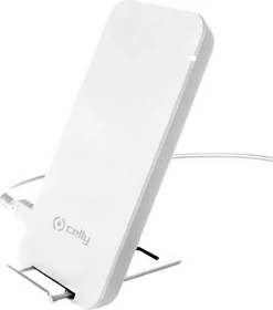 Celly Wireless Fast Charger Stand weiß
