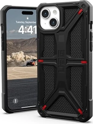 UAG Monarch Pro Kevlar Case für Apple iPhone 15 Plus Kevlar Black