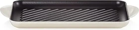 Le Creuset Gusseisen Grillpfanne rechteckig 32x22cm meringue