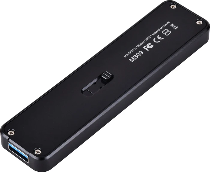 SilverStone MS09B, M.2 SSD, USB-A 3.1