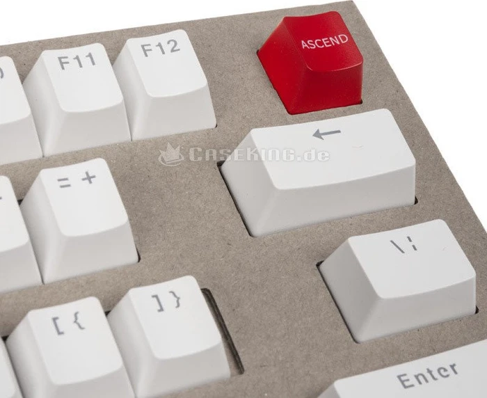 Glorious Keycap Set, Kunststoff (ABS) Double-Shot, weiß, 105 Tasten (104+1), ANSI-US