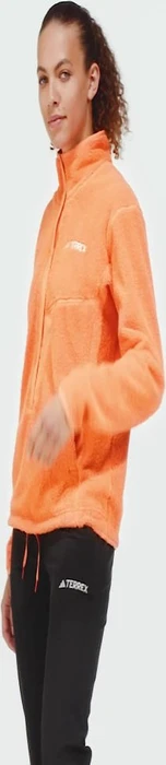 adidas Terrex Xploric High Pile Fleece Pullover amber tint (Damen)