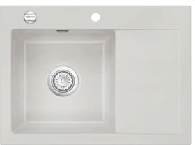 systemceram Mera 70 Einbau Becken links mit Ablauffernbedienung alu