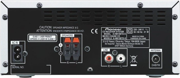 Pioneer X-HM15BTD silber