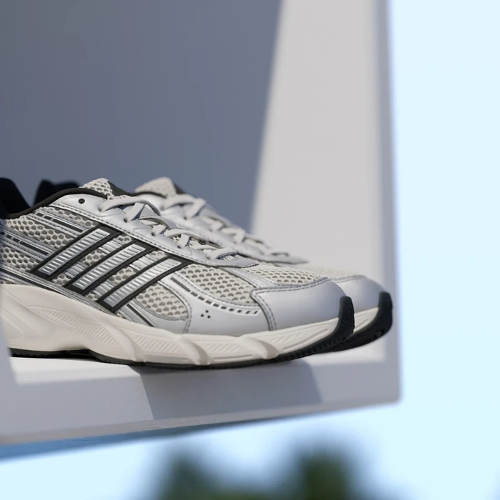 adidas Technochaos 2000 chalk white/silver metallic/core black (Damen) (HQ7289) – Bild 9