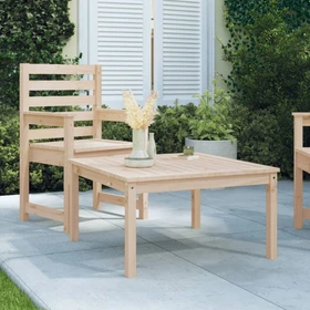 vidaXL Loungetisch Massivholz Kiefer 82.5x82.5cm braun