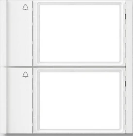Siedle TM 700-2-0 W Ruftasten für Vario Türsprechanlage, 2 Teilnehmer, weiß