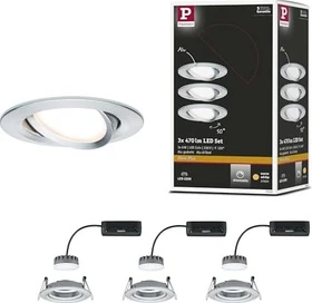Paulmann LED Coin Slim 6.8W Einbauleuchte eisen, 3 Stück