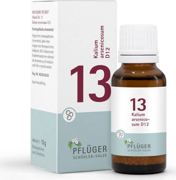 Schüßler-Salze 13 Kalium arsenicosum D12 Globuli, 15g