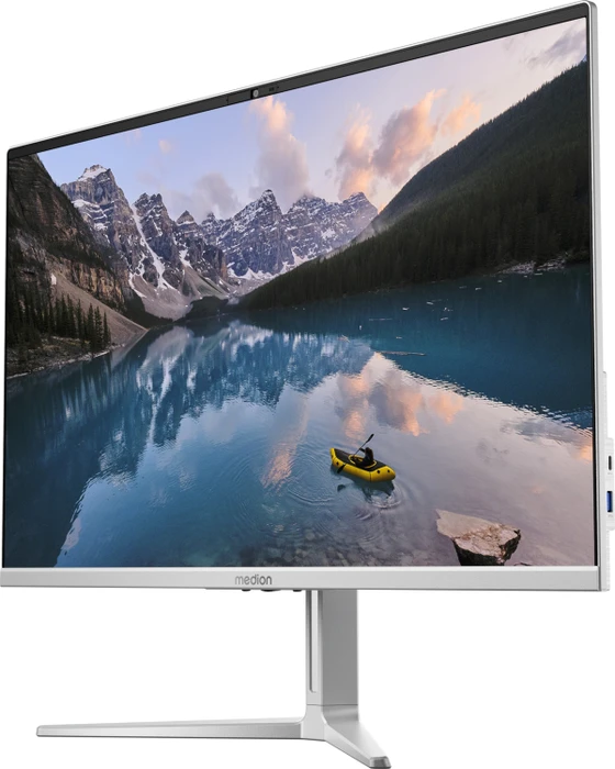 Medion Signium 27 S1 All-in-One PC, silber, Core 5 210H, 16GB RAM, 1TB SSD