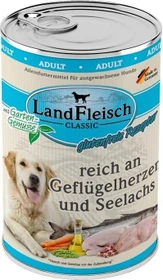 LandFleisch Pur Geflügelherzen und Seelachs, 400g