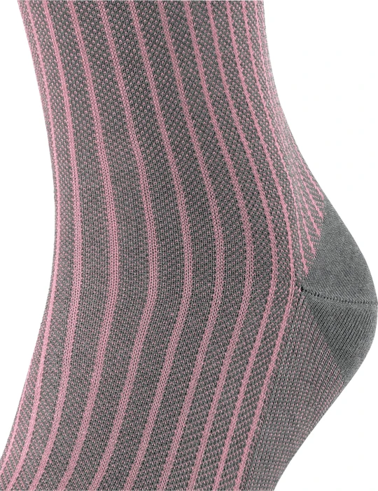 Falke Oxford Stripe Socken steel mel. (Herren)