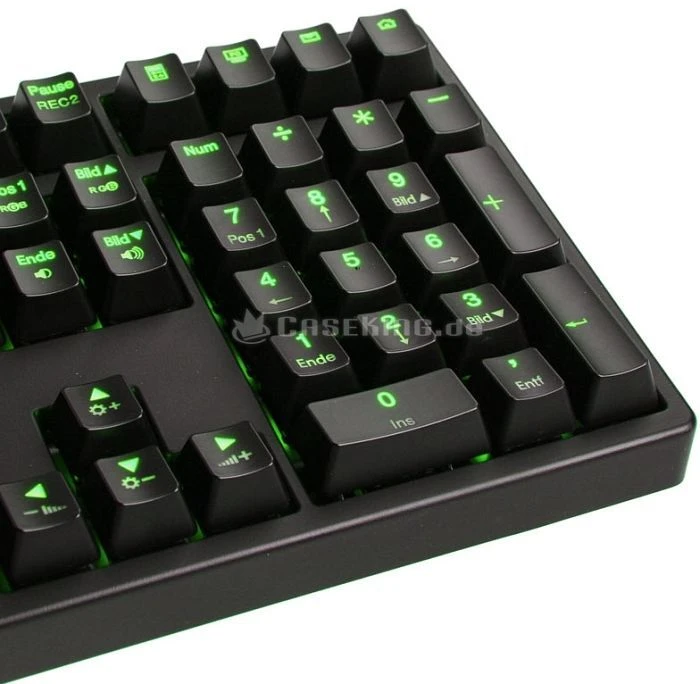 Ducky Shine 3, LEDs grün, MX Brown, USB, DE