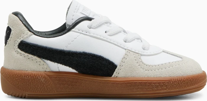 Puma Palermo Leather puma white/vapor gray/gum (Junior)