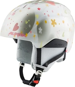 Alpina Pizi Helm pearlwhite/hearts gloss (Junior)