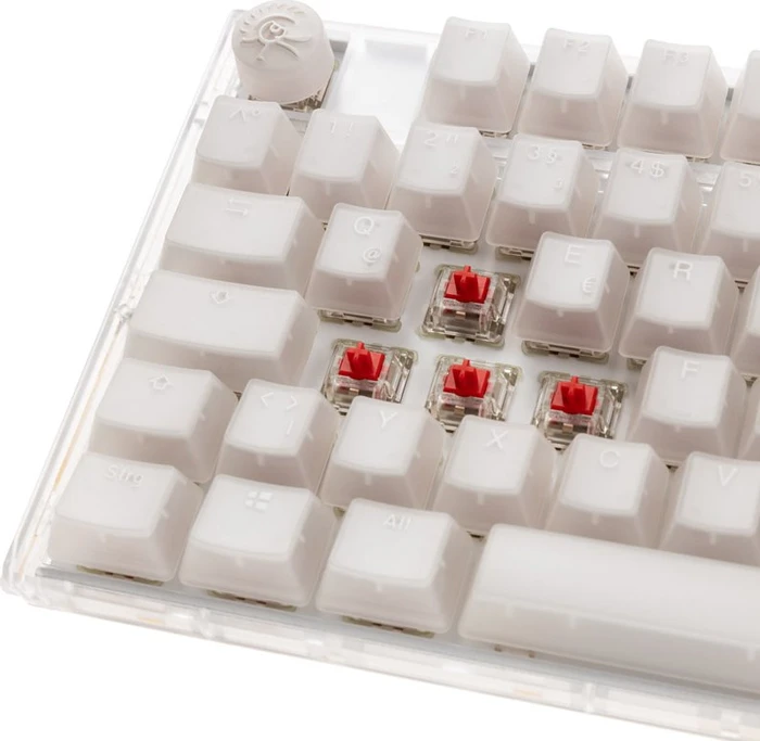 Ducky One 3, Aura White, TKL, LEDs RGB, MX RGB RED, USB, DE