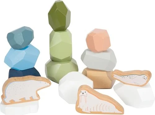 Legler Small Foot Balanciersteine aus Holz Arctic