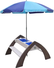 Axi Sand- und Wasser Spieltisch Delta mit Schirm
