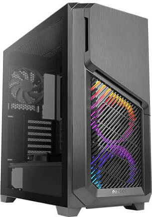 Antec Dark League Dark Phantom DP502 Flux, schwarz, Glasfenster