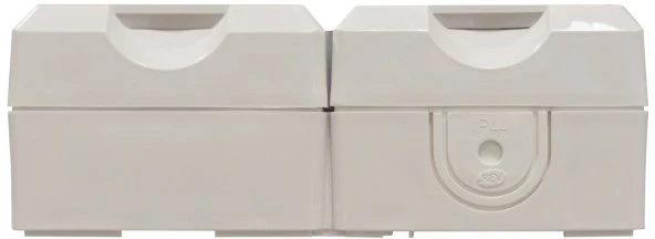 REV Ritter AquaForm Steckdose 2-fach AP IP44, weiß