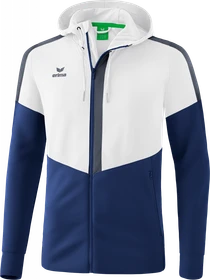 Erima Squad mit Kapuze Trainingsjacke white/new navy/slate grey (Herren)