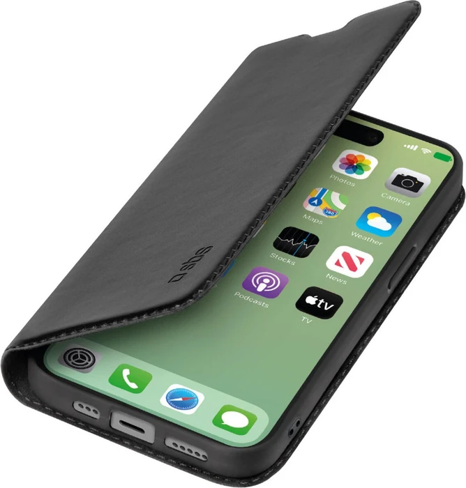 SBS Mobile Book Wallet Lite für Apple iPhone 15 Pro Max schwarz