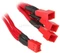 BitFenix 3-Pin auf 3x 3-Pin Verteiler, sleeved, 60cm, rot Vorschaubild