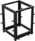 Lanberg Open Rack Series 19" Open Frame Rack 15HE, 4-Pfosten, mit Rollen, Flat Pack, tiefenverstellbar, 576-1033mm, RAL 9004, 657mm tief Vorschaubild