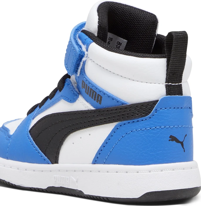 Puma Rebound V6 Mid puma white/puma black/racing blue (Junior)