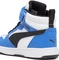 Puma Rebound V6 Mid puma white/puma black/racing blue (Junior) Vorschaubild