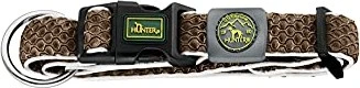 Hunter Hilo Vario Plus Halsung für Hunde, 3D-Mesh-Material, reflektierend, luftdurchlähssig, leicht, Zugentlastung, XL, braun