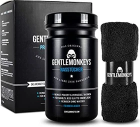 GentleMonkeys Fahrzeugreiniger-Set - 45x Nasstüchern, 1x Mikrofasertuch