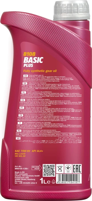 Mannol Basic Plus 75W-90 1l (MN8108-1) – Bild 2 von 2