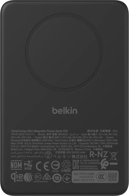 Belkin UltraCharge Magnetische Powerbank 10K schwarz