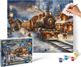 Schipper Arts & Crafts Malen nach Zahlen Weihnachts-Express