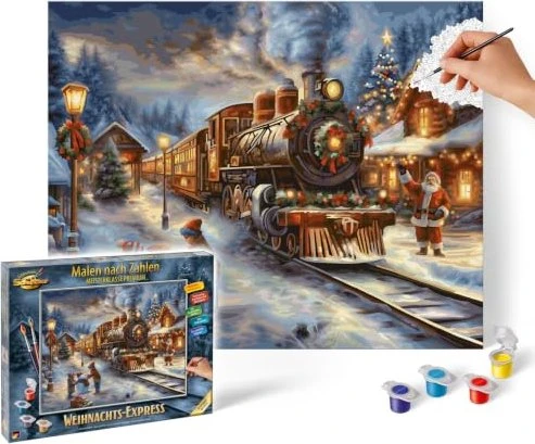 Schipper Arts & Crafts Malen nach Zahlen Weihnachts-Express